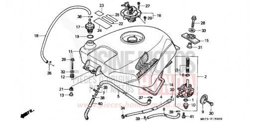 FUEL TANK VFR750RJ de 1988